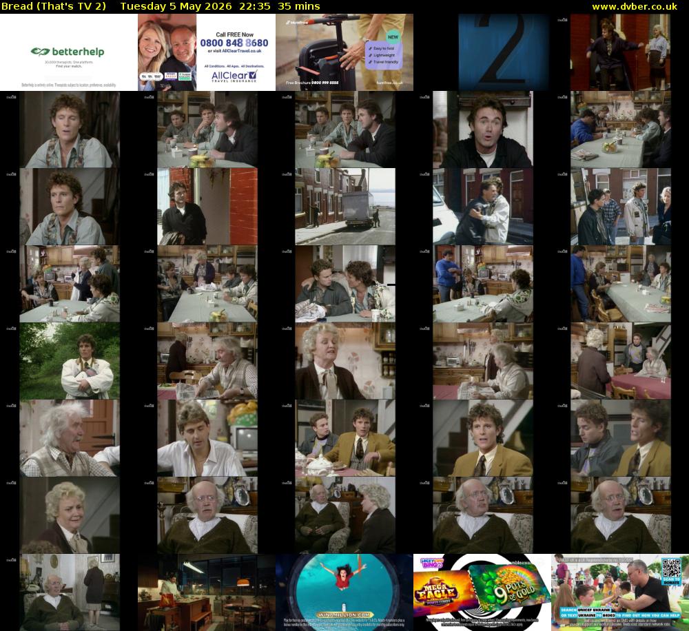 Bread (That's TV 2) Tuesday 5 May 2026 22:35 - 23:10