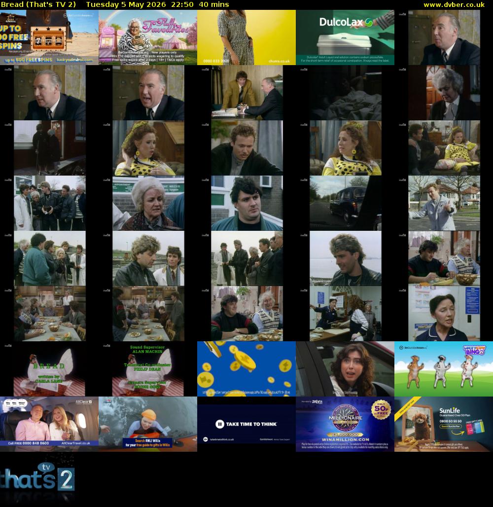 Bread (That's TV 2) Tuesday 5 May 2026 22:50 - 23:30