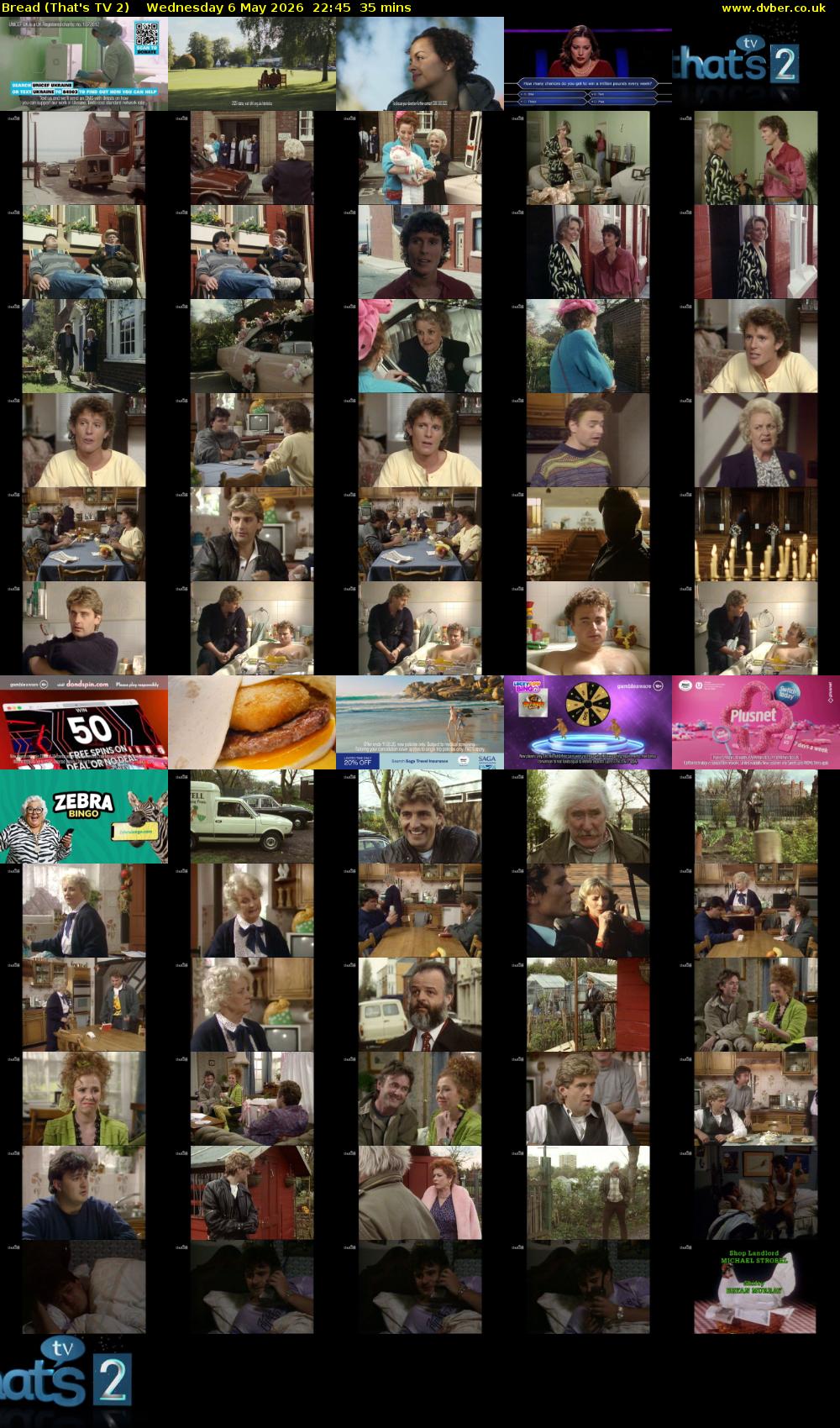 Bread (That's TV 2) Wednesday 6 May 2026 22:45 - 23:20