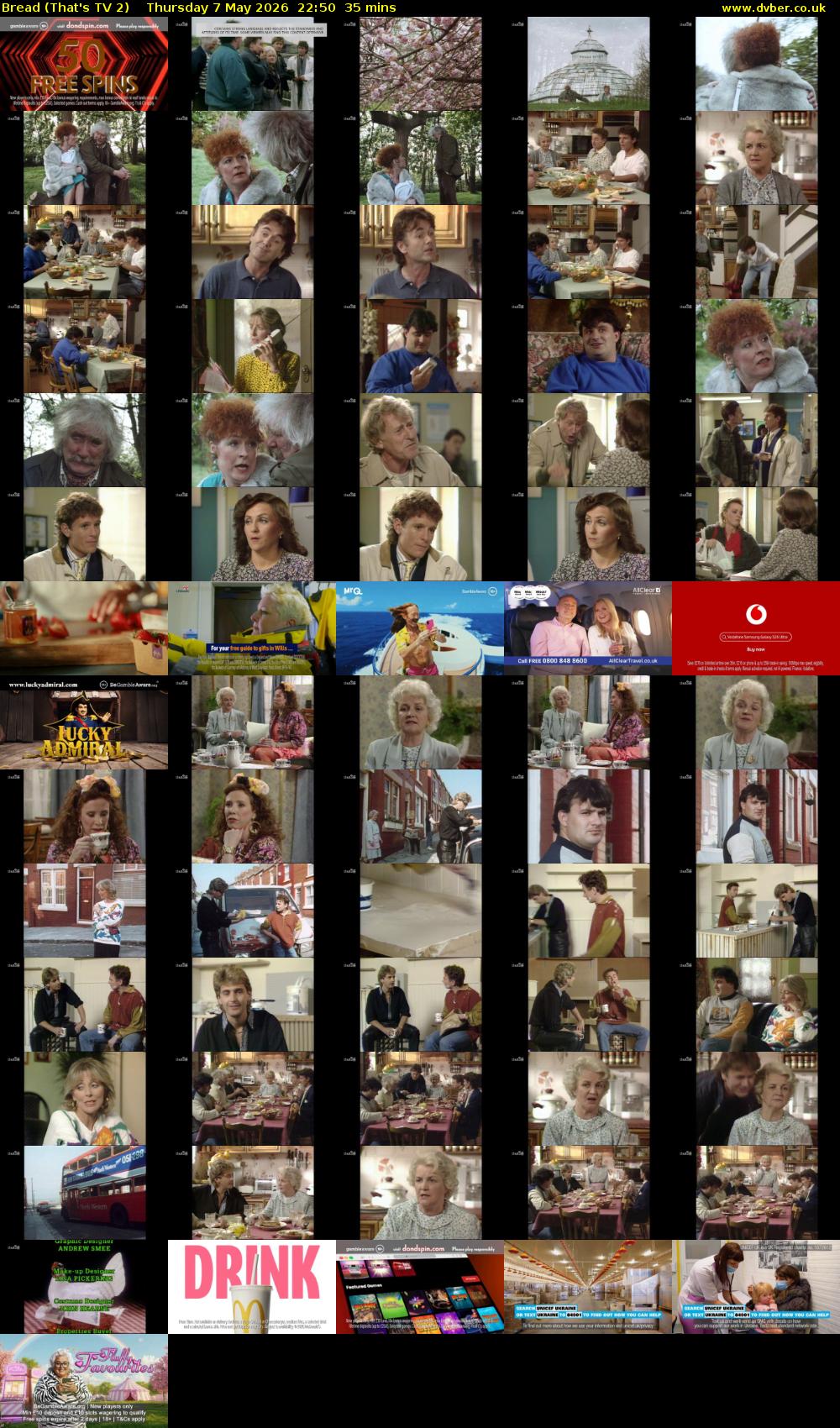 Bread (That's TV 2) Thursday 7 May 2026 22:50 - 23:25