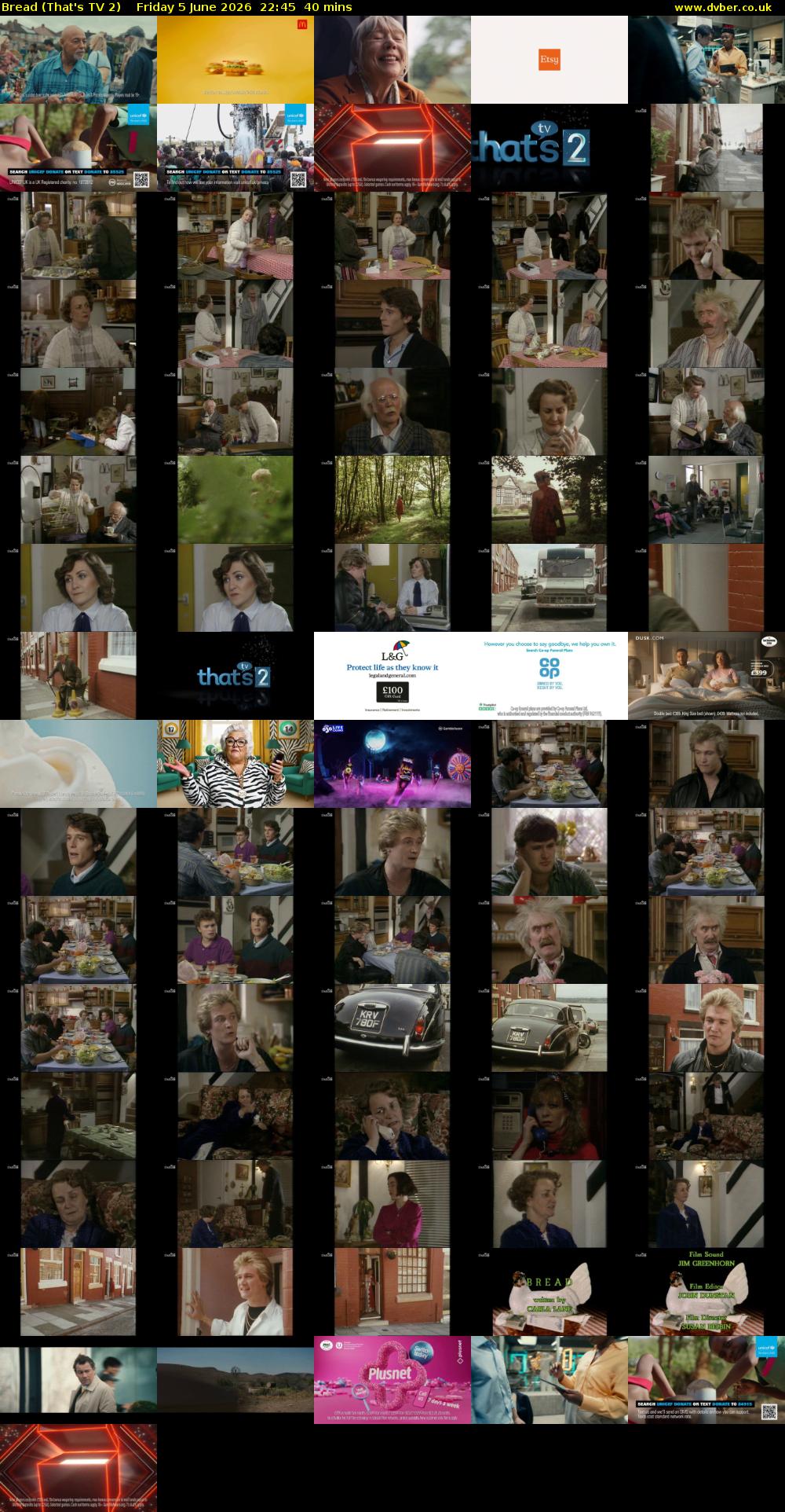 Bread (That's TV 2) Friday 5 June 2026 22:45 - 23:25