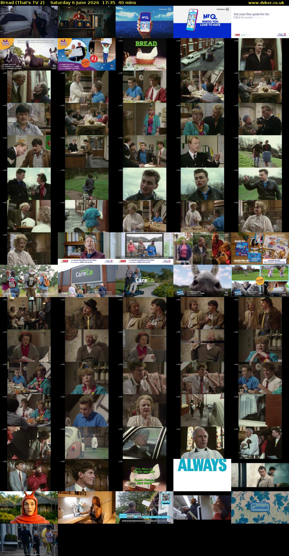 Bread (That's TV 2) Saturday 6 June 2026 17:35 - 18:15