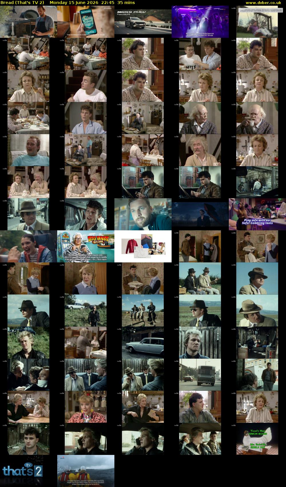 Bread (That's TV 2) Monday 15 June 2026 22:45 - 23:20