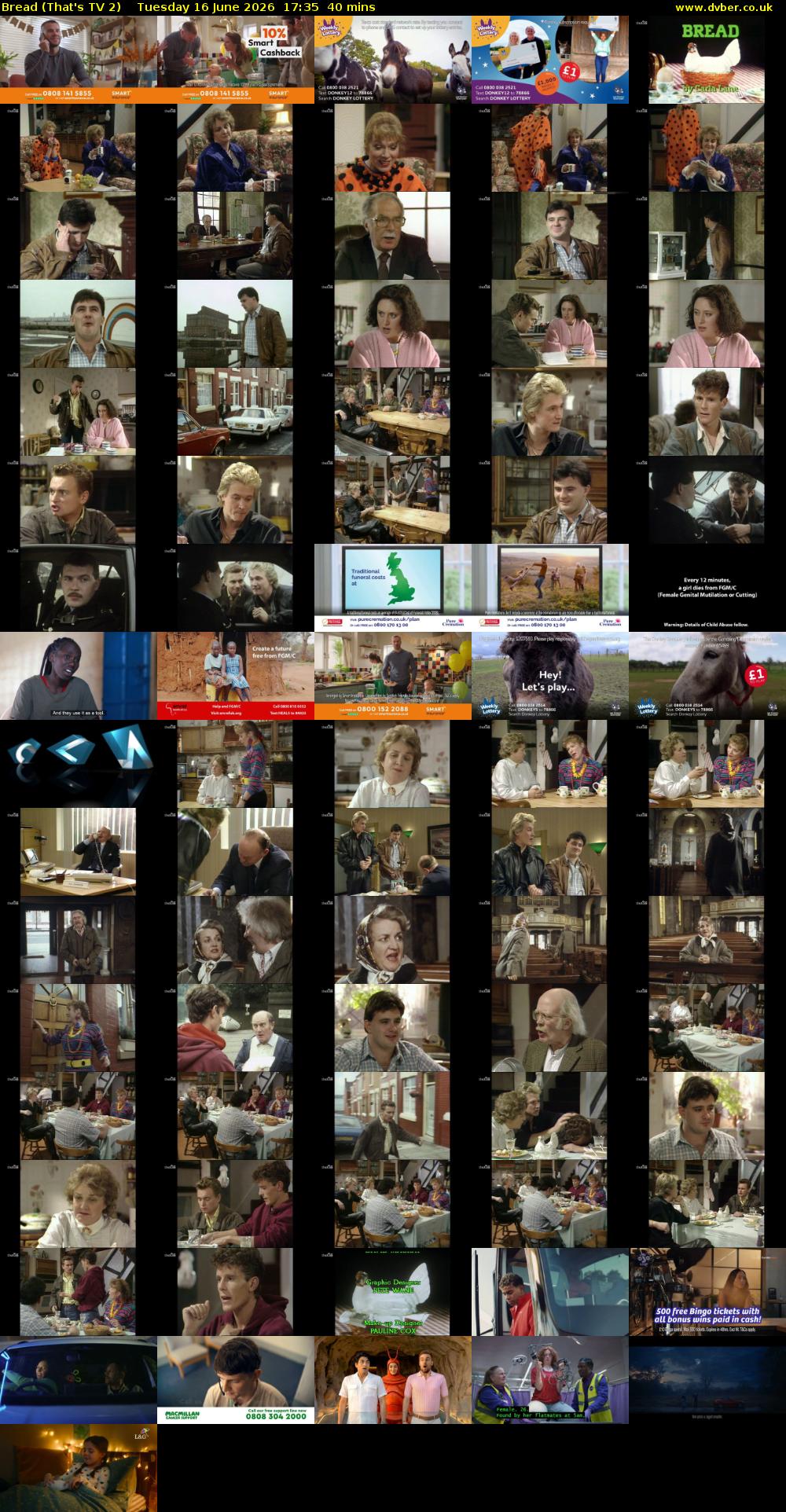 Bread (That's TV 2) Tuesday 16 June 2026 17:35 - 18:15