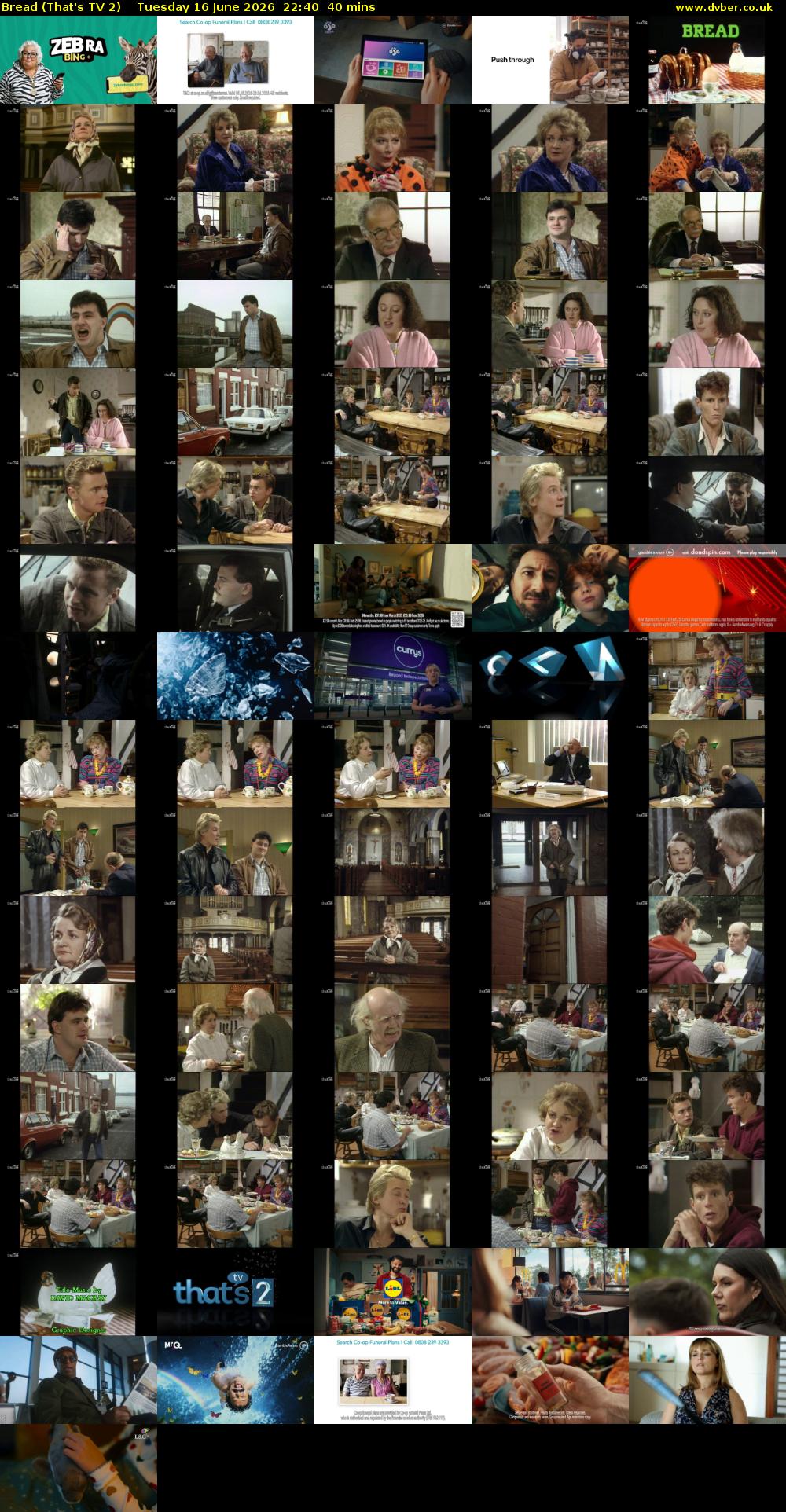 Bread (That's TV 2) Tuesday 16 June 2026 22:40 - 23:20