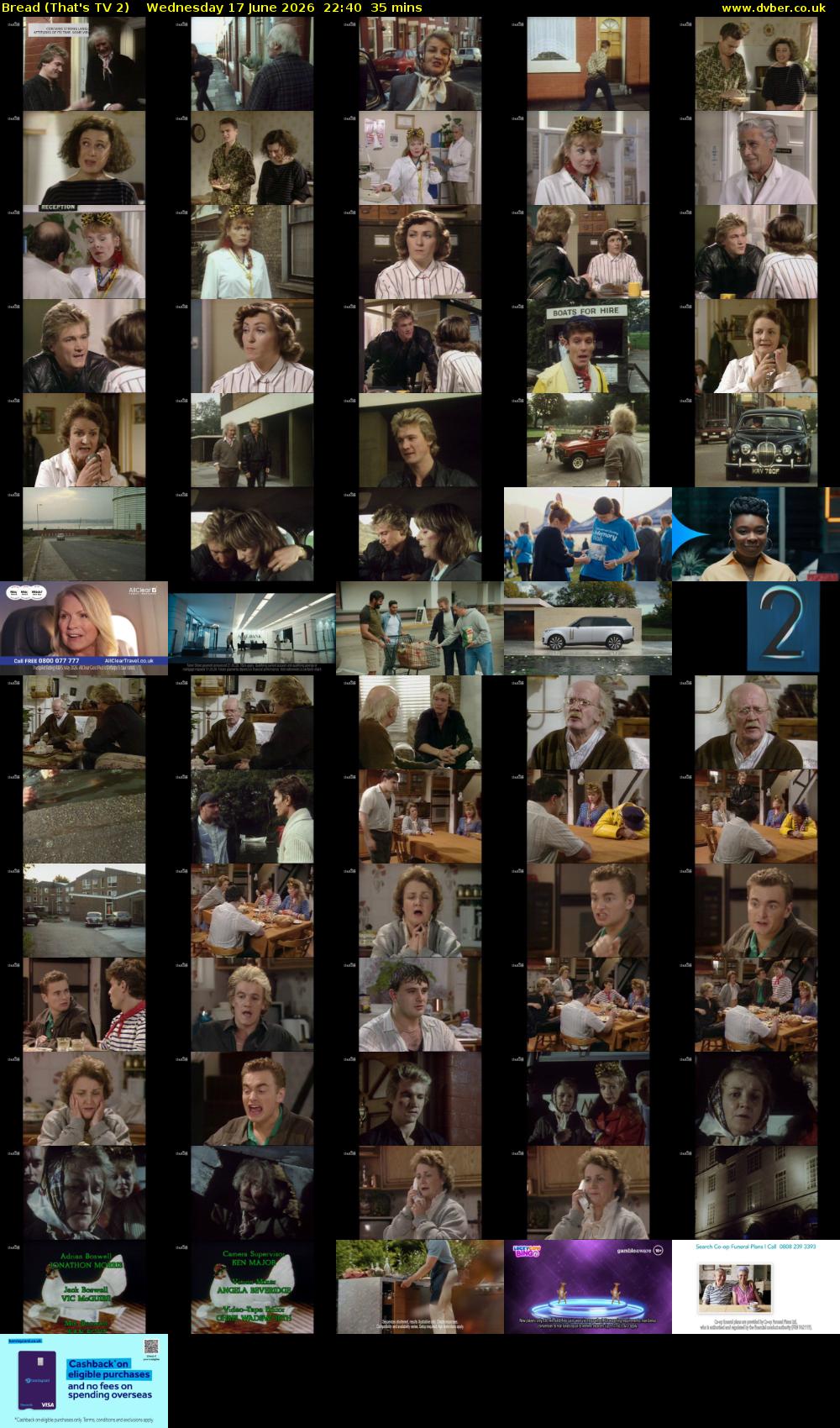 Bread (That's TV 2) Wednesday 17 June 2026 22:40 - 23:15