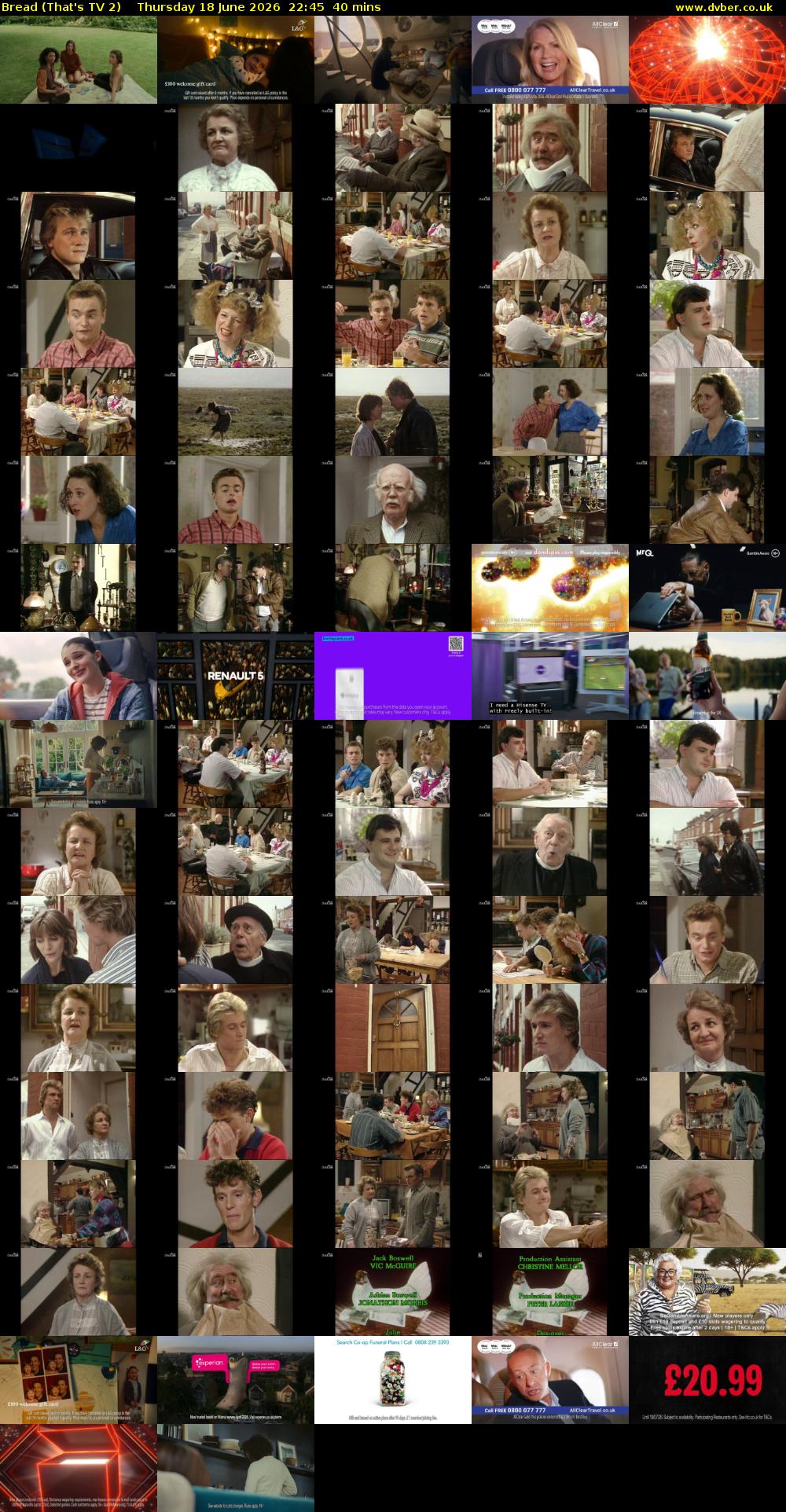 Bread (That's TV 2) Thursday 18 June 2026 22:45 - 23:25