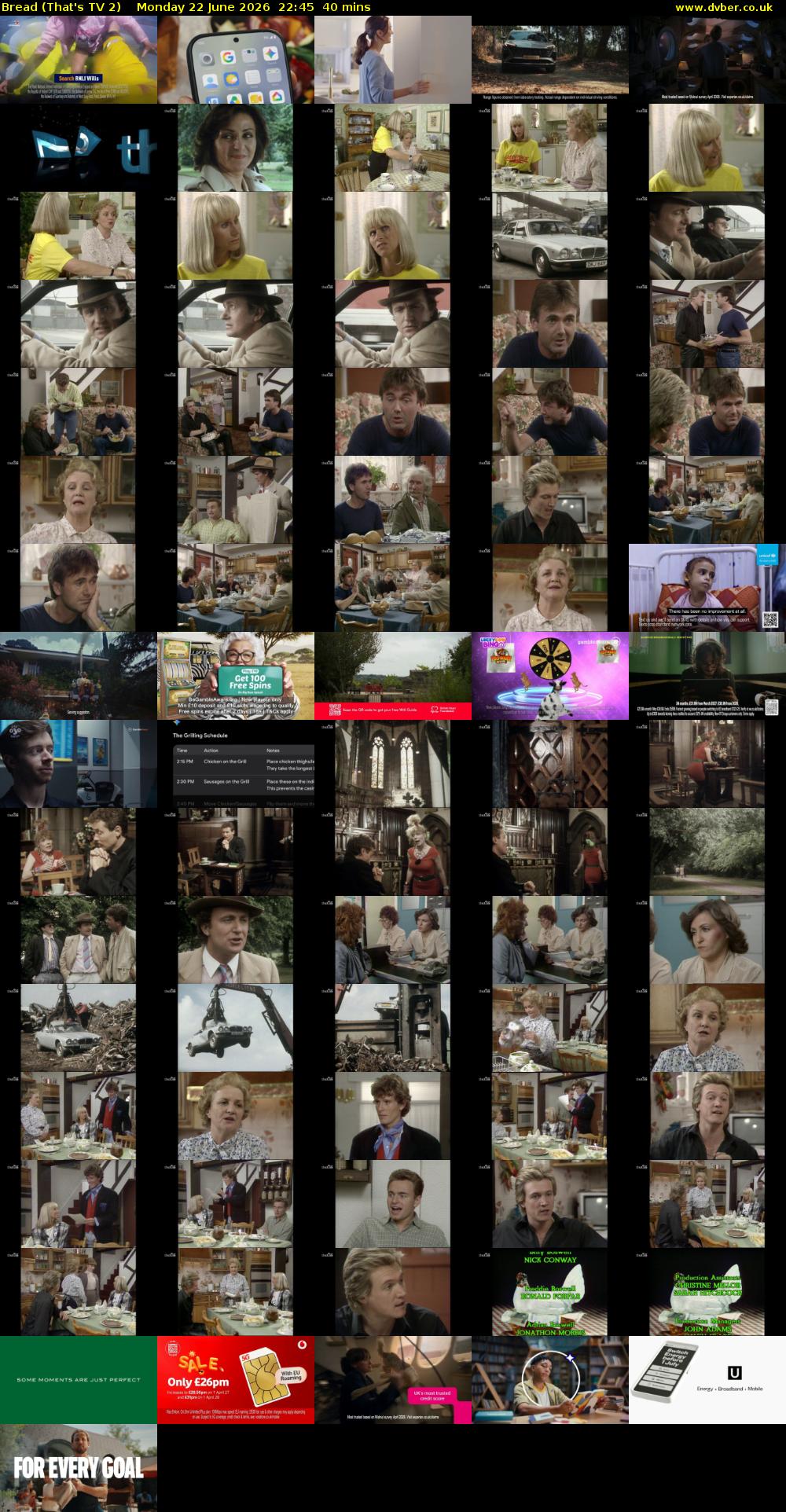 Bread (That's TV 2) Monday 22 June 2026 22:45 - 23:25