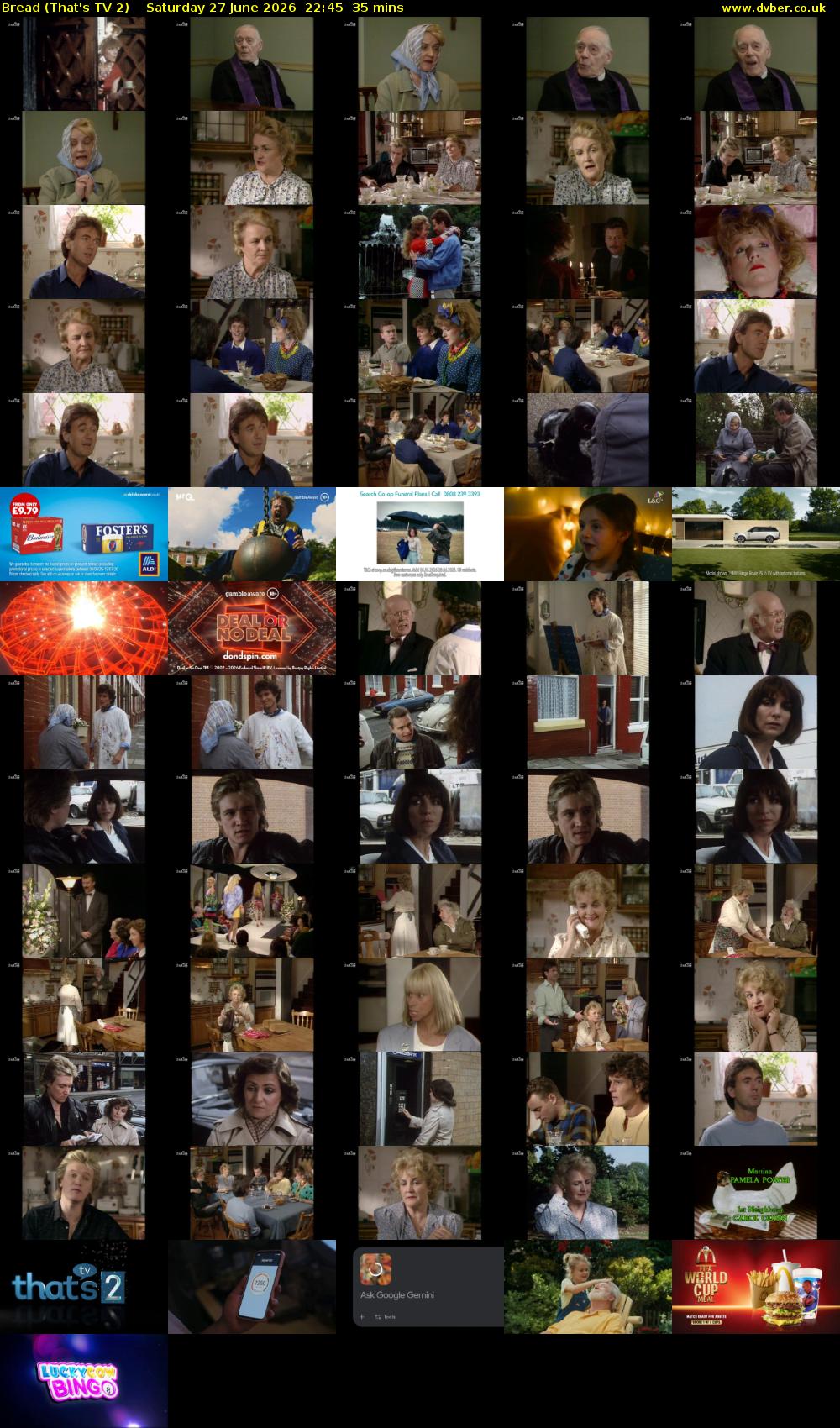 Bread (That's TV 2) Saturday 27 June 2026 22:45 - 23:20
