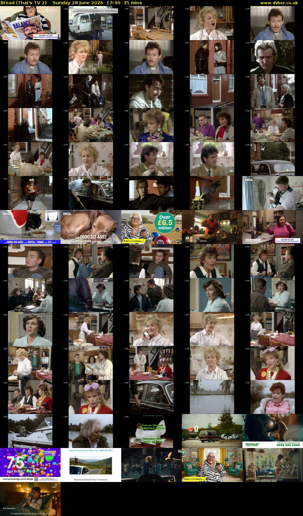 Bread (That's TV 2) Sunday 28 June 2026 17:40 - 18:15