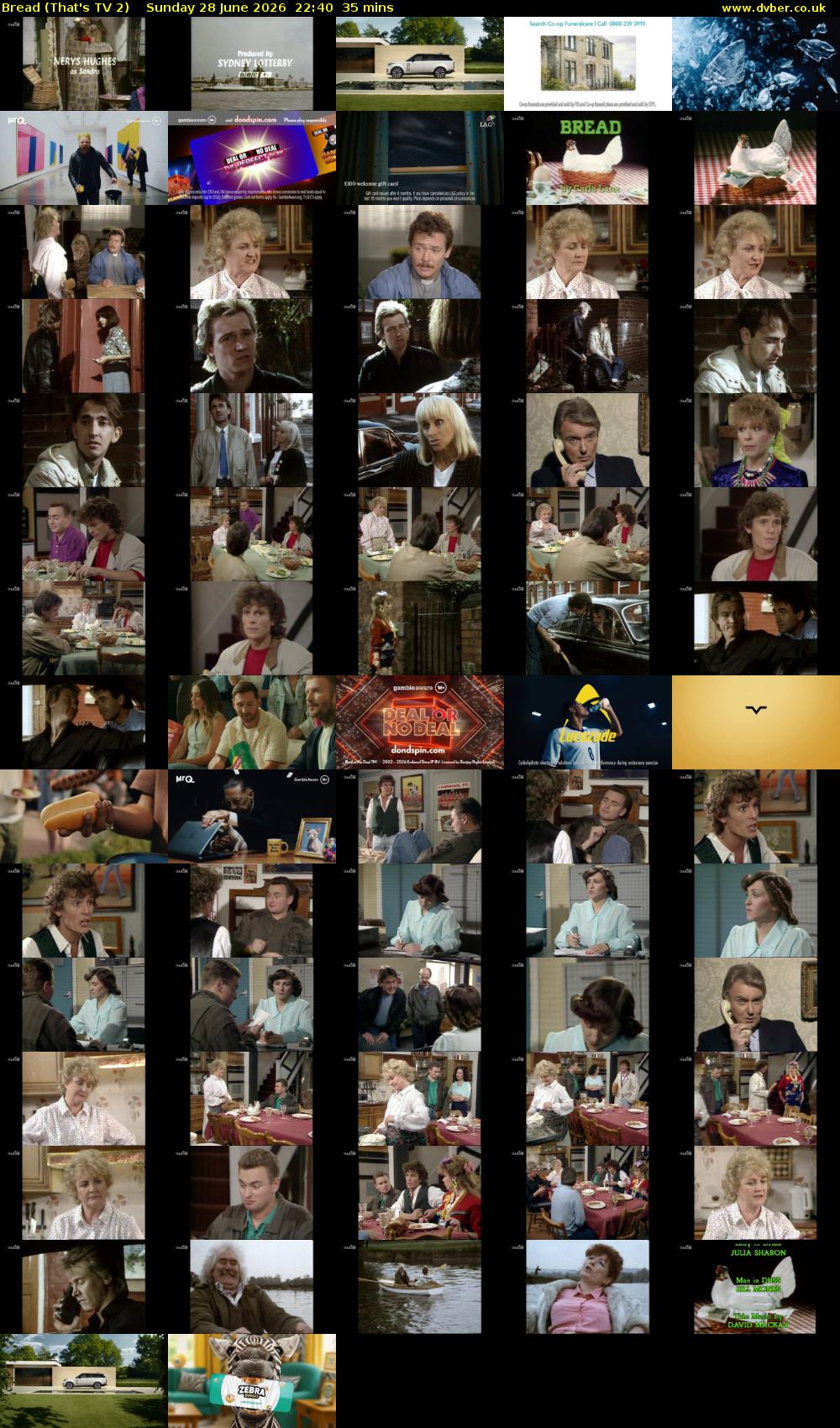 Bread (That's TV 2) Sunday 28 June 2026 22:40 - 23:15