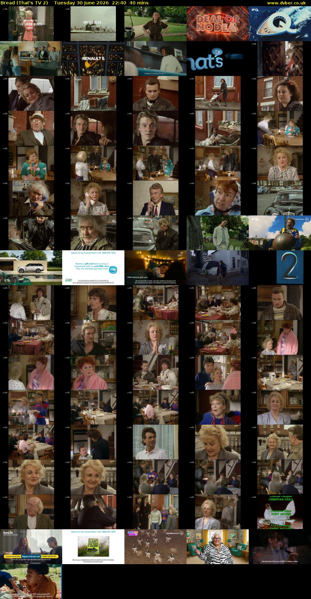 Bread (That's TV 2) Tuesday 30 June 2026 22:40 - 23:20