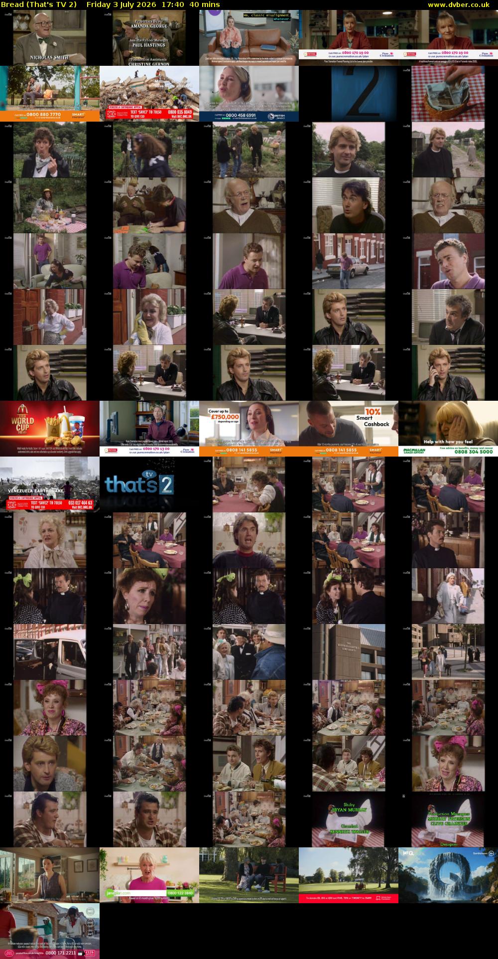 Bread (That's TV 2) Friday 3 July 2026 17:40 - 18:20