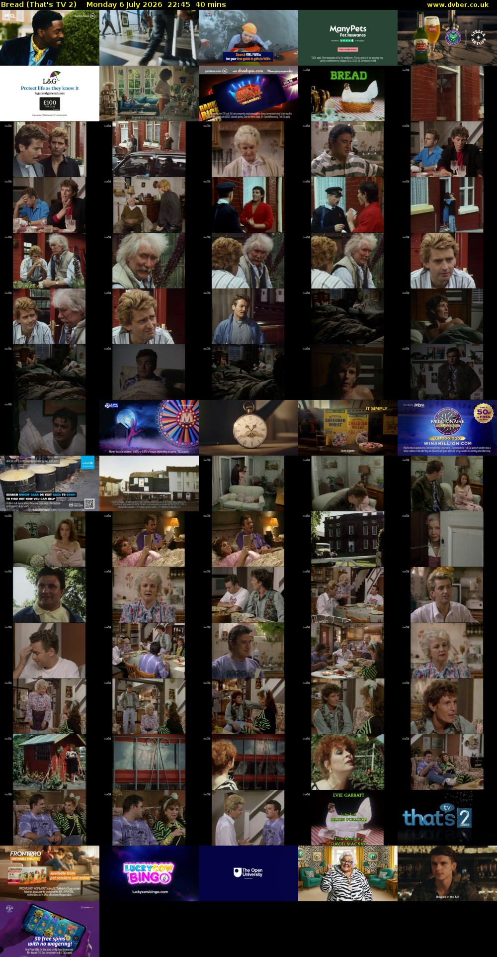 Bread (That's TV 2) Monday 6 July 2026 22:45 - 23:25