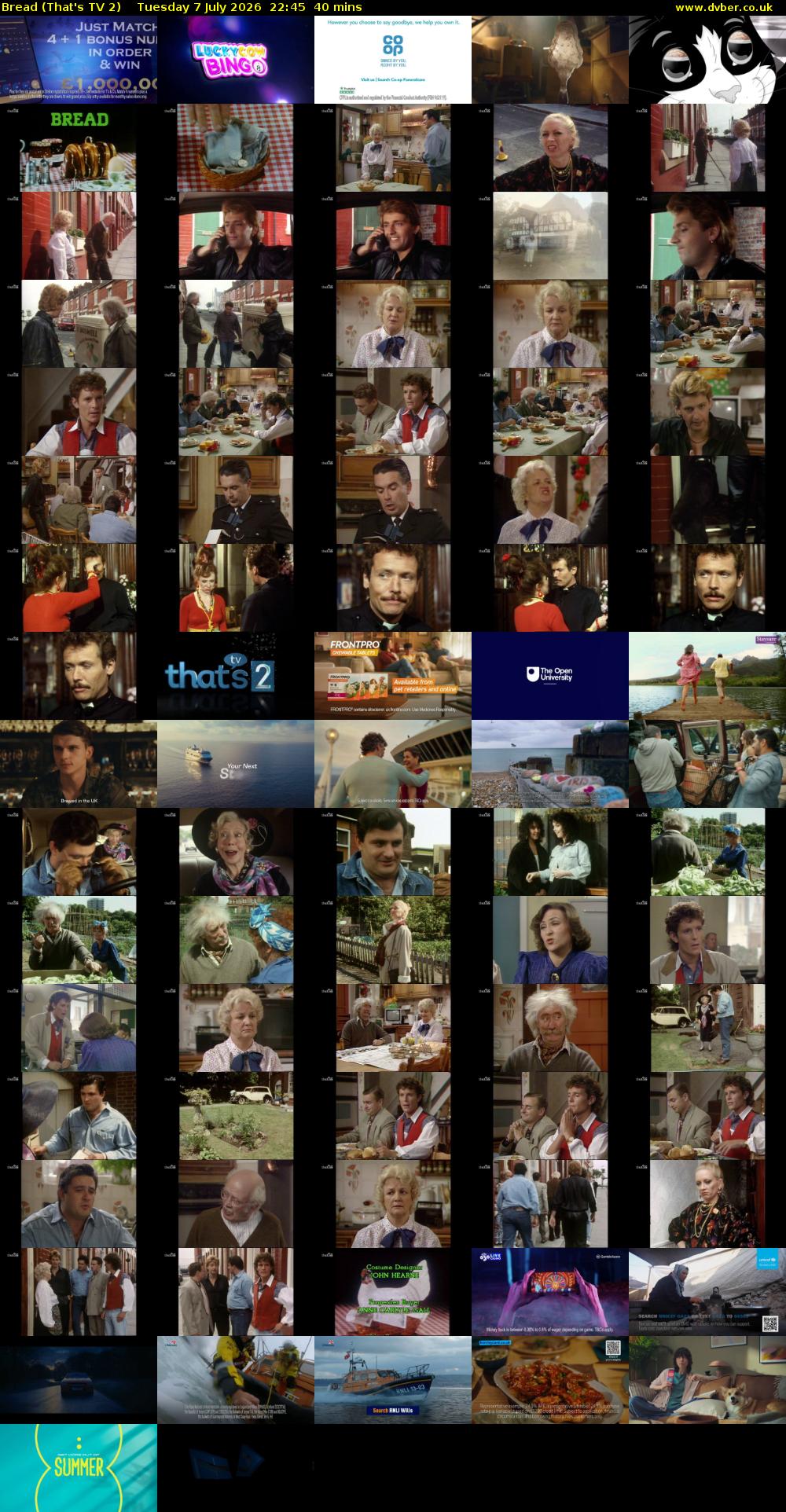 Bread (That's TV 2) Tuesday 7 July 2026 22:45 - 23:25