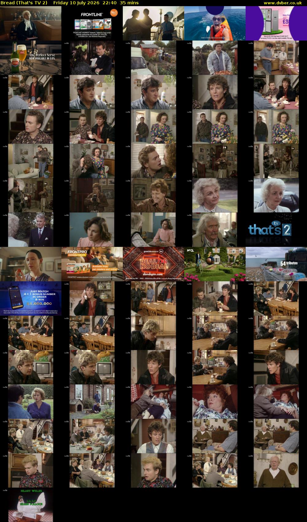 Bread (That's TV 2) Friday 10 July 2026 22:40 - 23:15