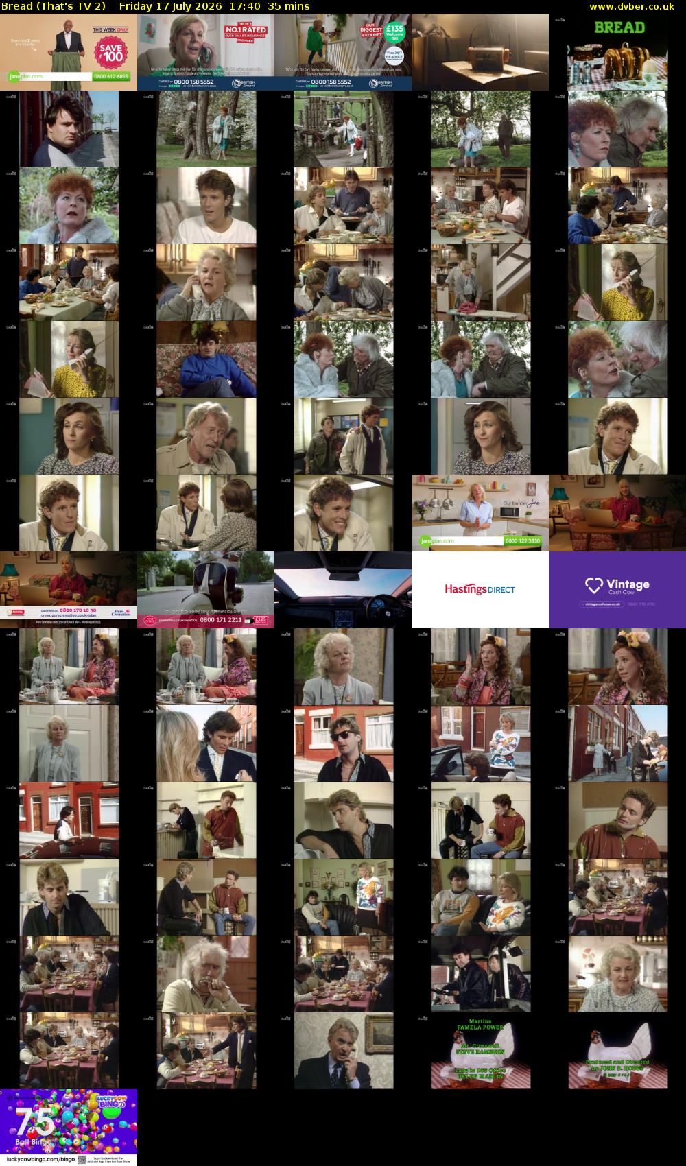 Bread (That's TV 2) Friday 17 July 2026 17:40 - 18:15