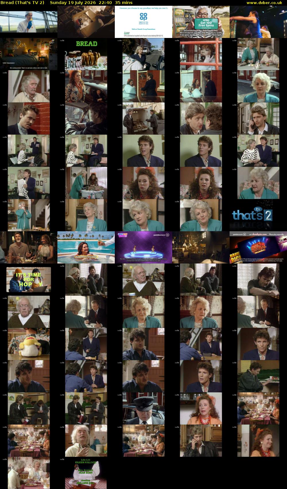 Bread (That's TV 2) Sunday 19 July 2026 22:40 - 23:15