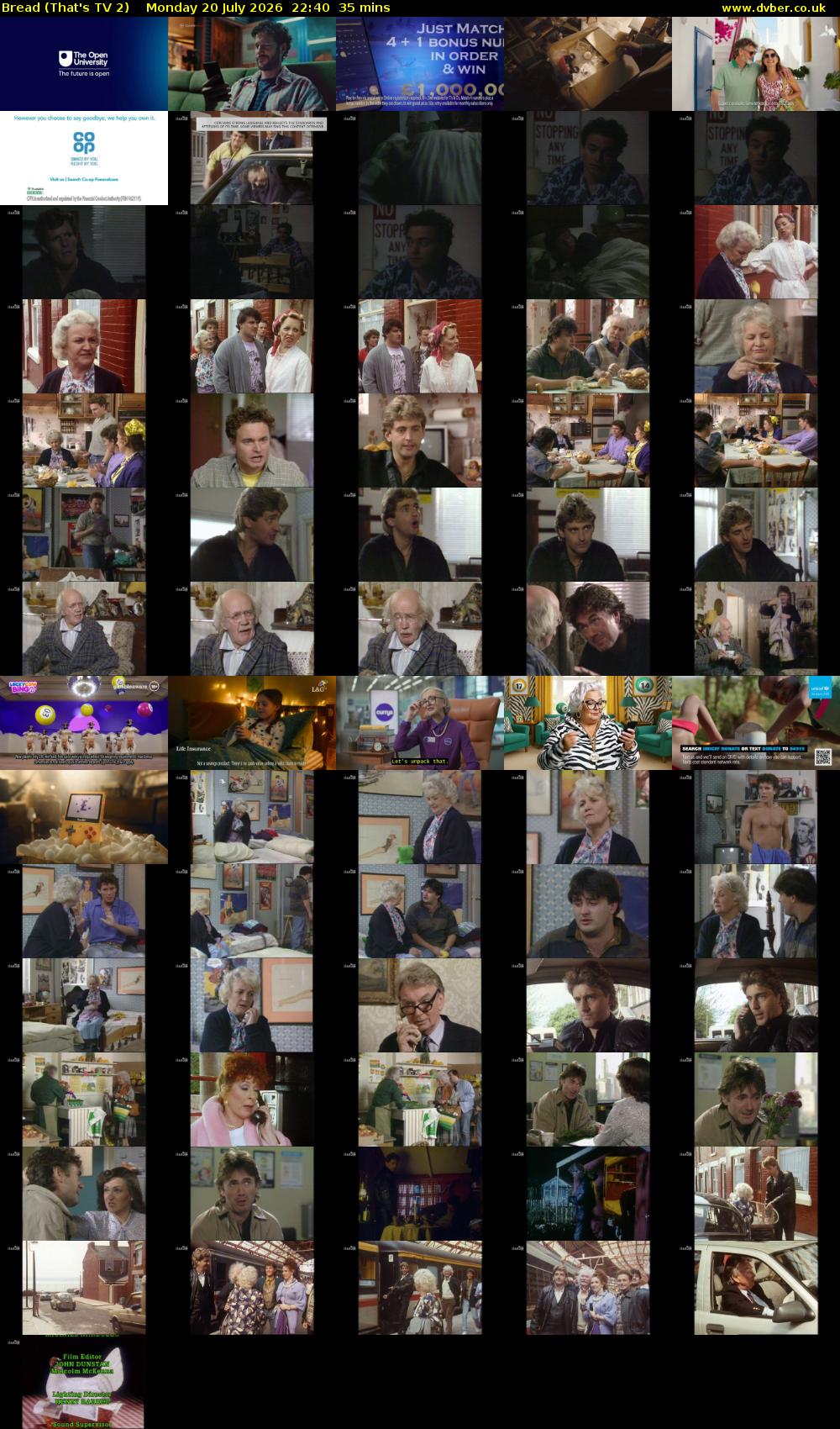 Bread (That's TV 2) Monday 20 July 2026 22:40 - 23:15
