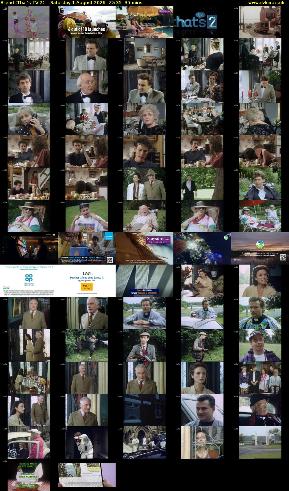 Bread (That's TV 2) Saturday 1 August 2026 22:35 - 23:10