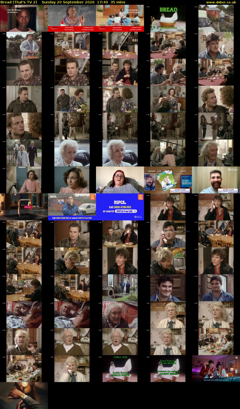 Bread (That's TV 2) Sunday 20 September 2026 17:40 - 18:15