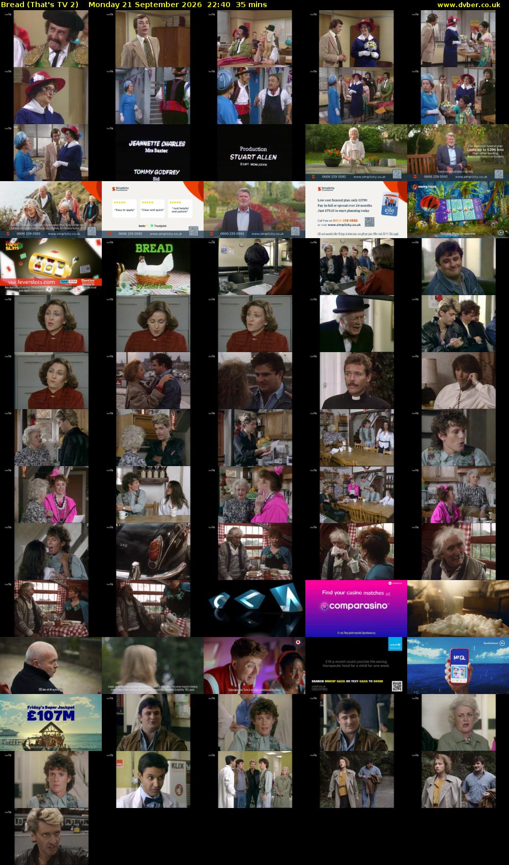 Bread (That's TV 2) Monday 21 September 2026 22:40 - 23:15