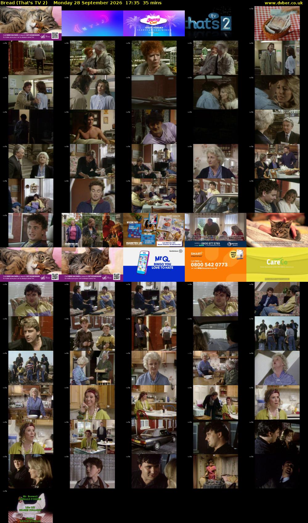 Bread (That's TV 2) Monday 28 September 2026 17:35 - 18:10