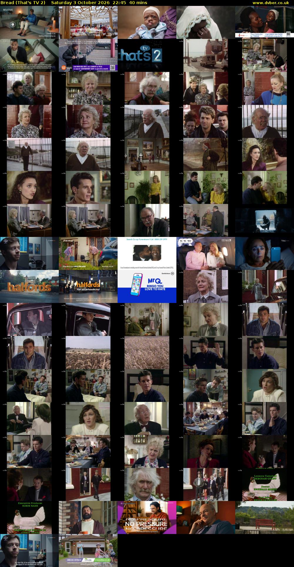 Bread (That's TV 2) Saturday 3 October 2026 22:45 - 23:25