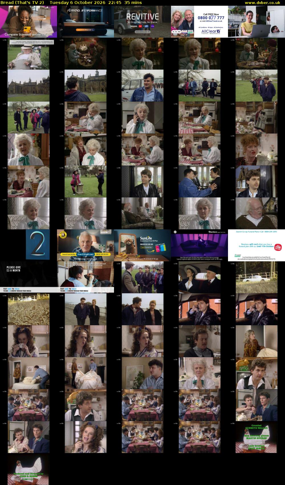 Bread (That's TV 2) Tuesday 6 October 2026 22:45 - 23:20