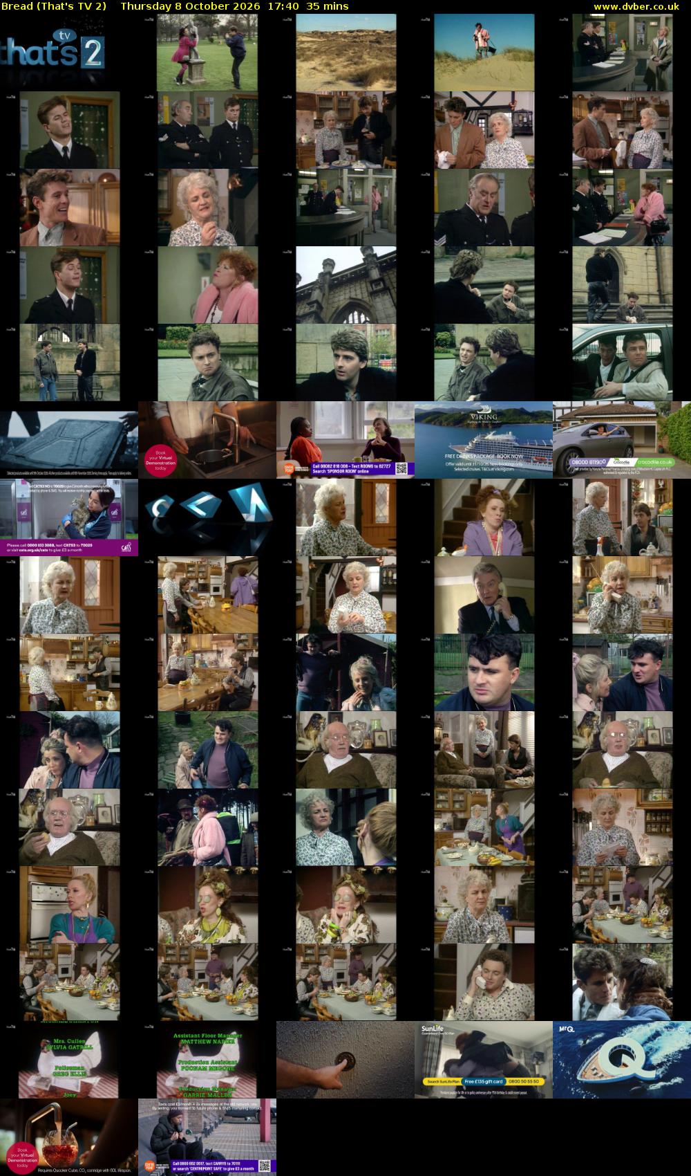 Bread (That's TV 2) Thursday 8 October 2026 17:40 - 18:15