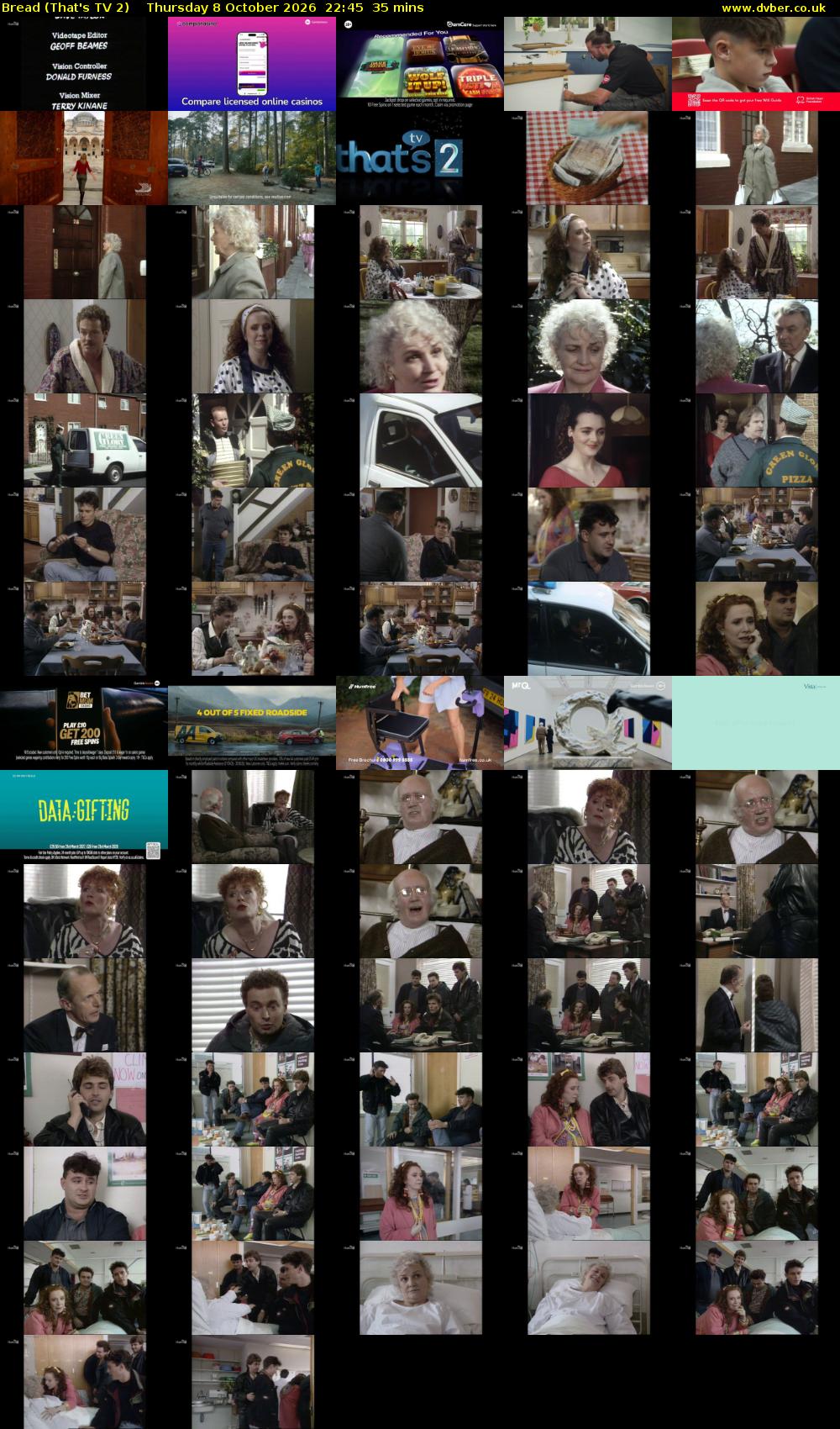 Bread (That's TV 2) Thursday 8 October 2026 22:45 - 23:20
