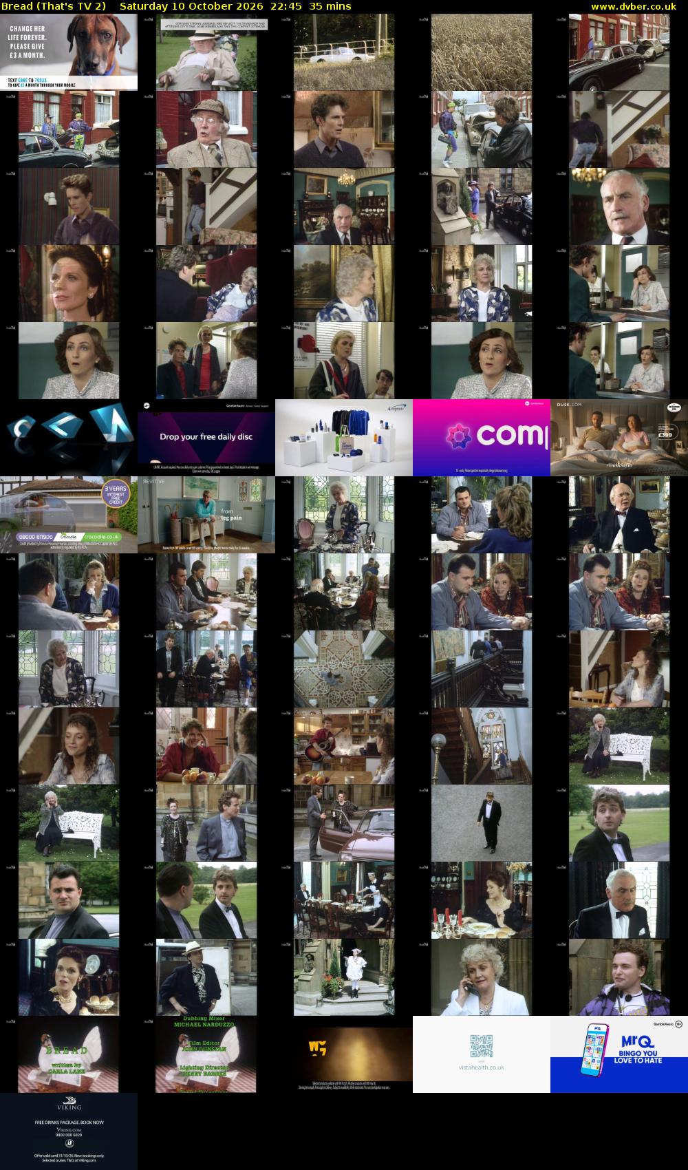 Bread (That's TV 2) Saturday 10 October 2026 22:45 - 23:20