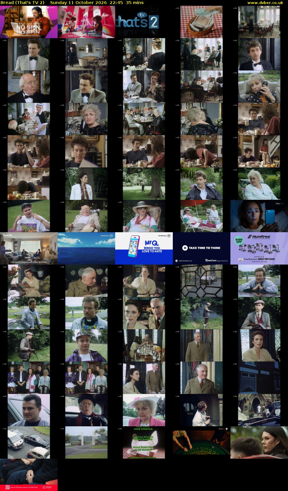 Bread (That's TV 2) Sunday 11 October 2026 22:45 - 23:20