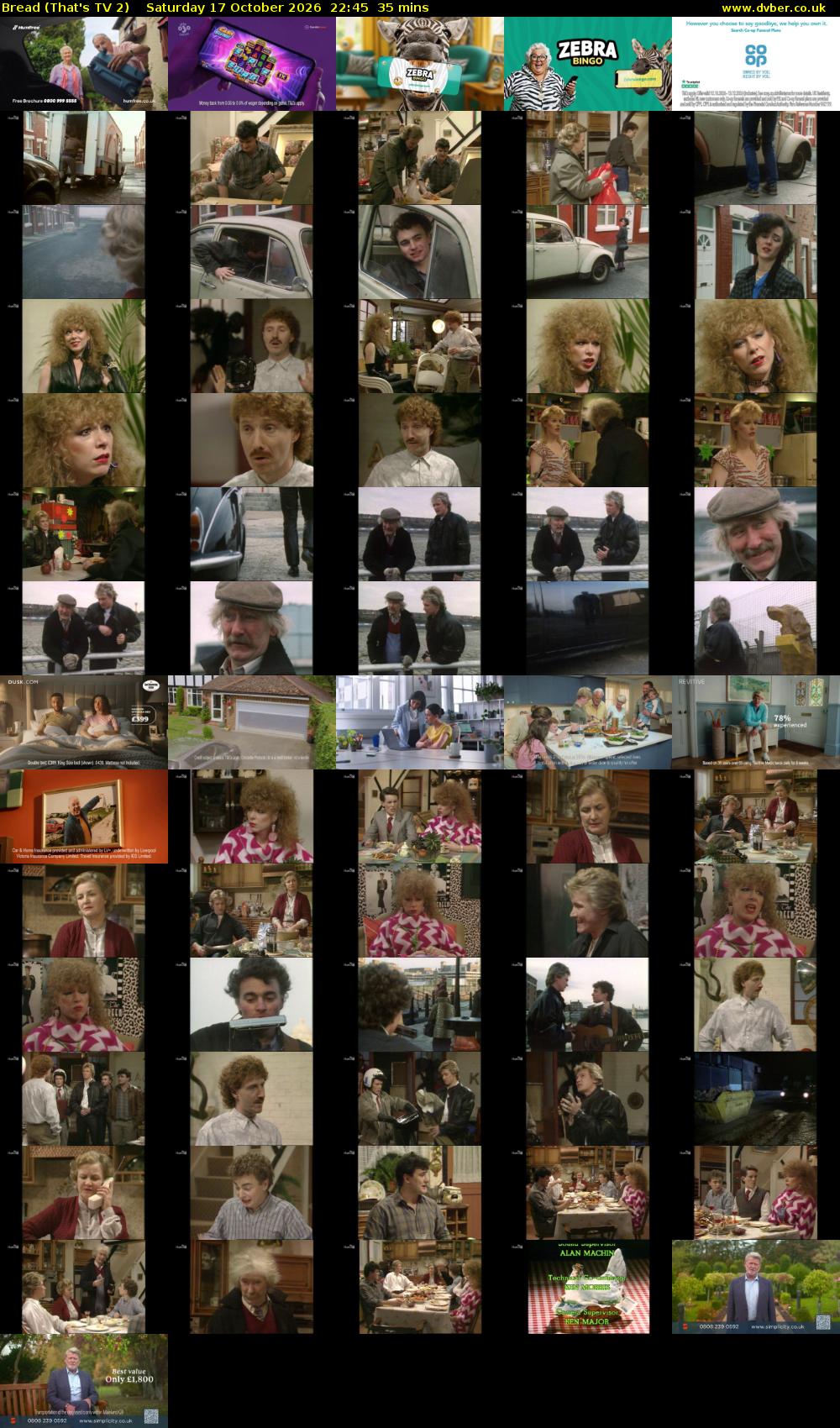 Bread (That's TV 2) Saturday 17 October 2026 22:45 - 23:20