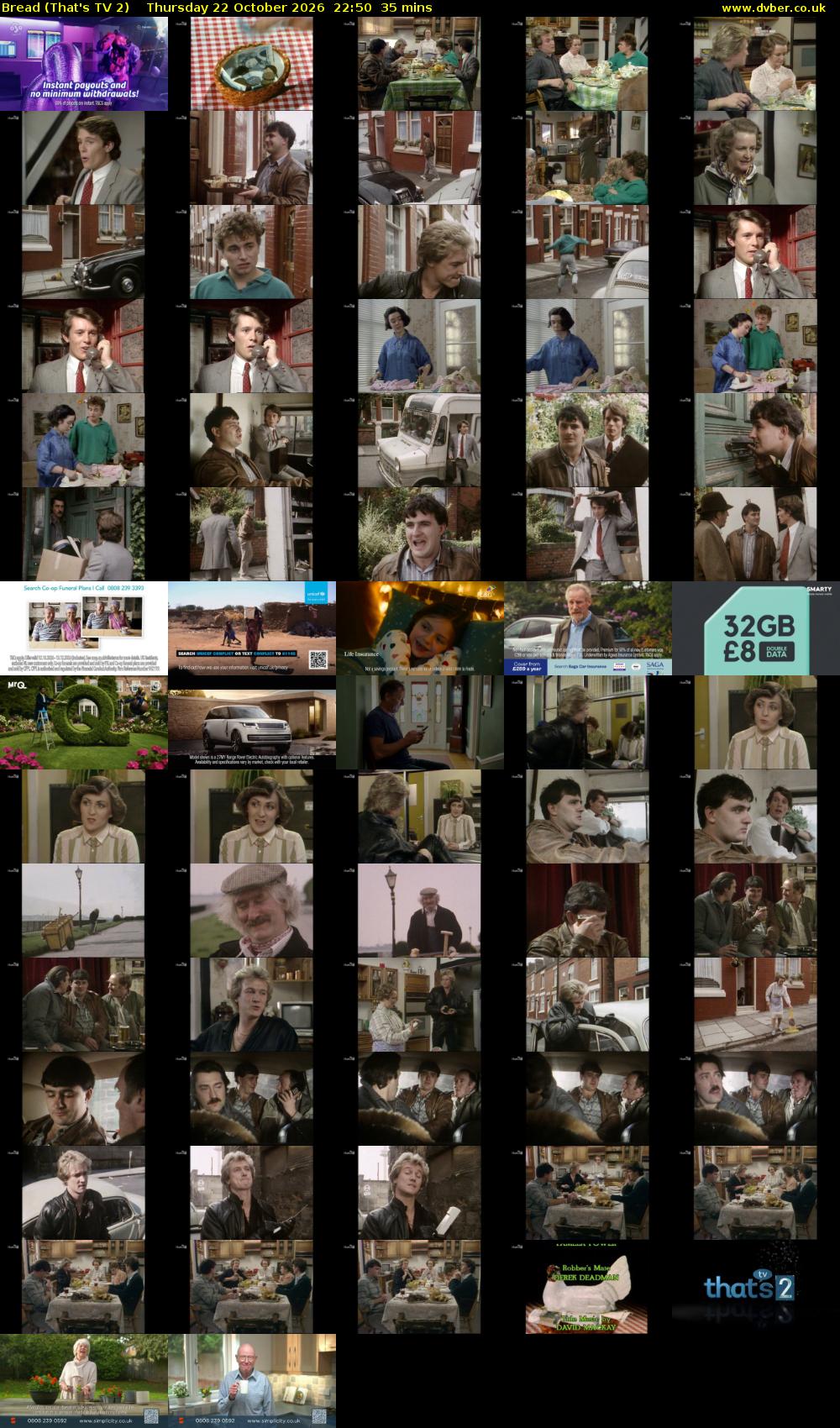 Bread (That's TV 2) Thursday 22 October 2026 22:50 - 23:25