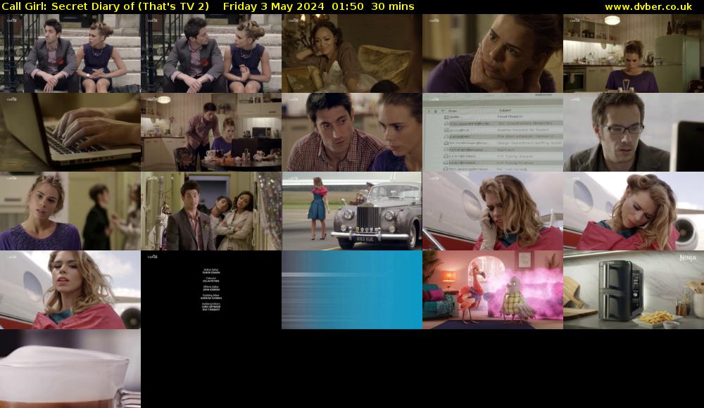 Call Girl: Secret Diary of (That's TV 2) Friday 3 May 2024 01:50 - 02:20