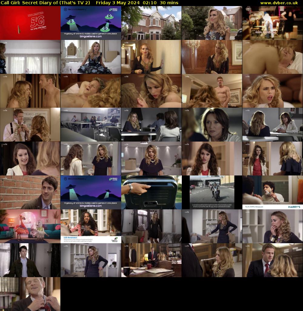 Call Girl: Secret Diary of (That's TV 2) Friday 3 May 2024 02:10 - 02:40