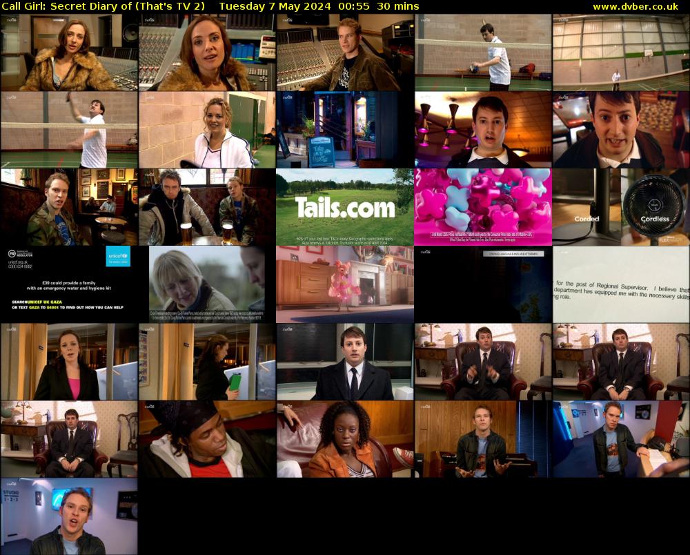 Call Girl: Secret Diary of (That's TV 2) Tuesday 7 May 2024 00:55 - 01:25