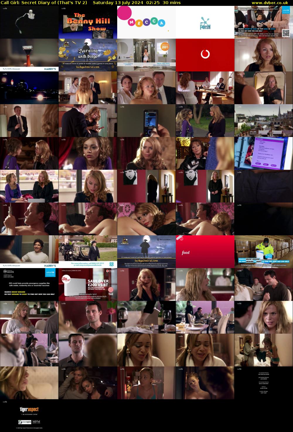 Call Girl: Secret Diary of (That's TV 2) Saturday 13 July 2024 02:25 - 02:55