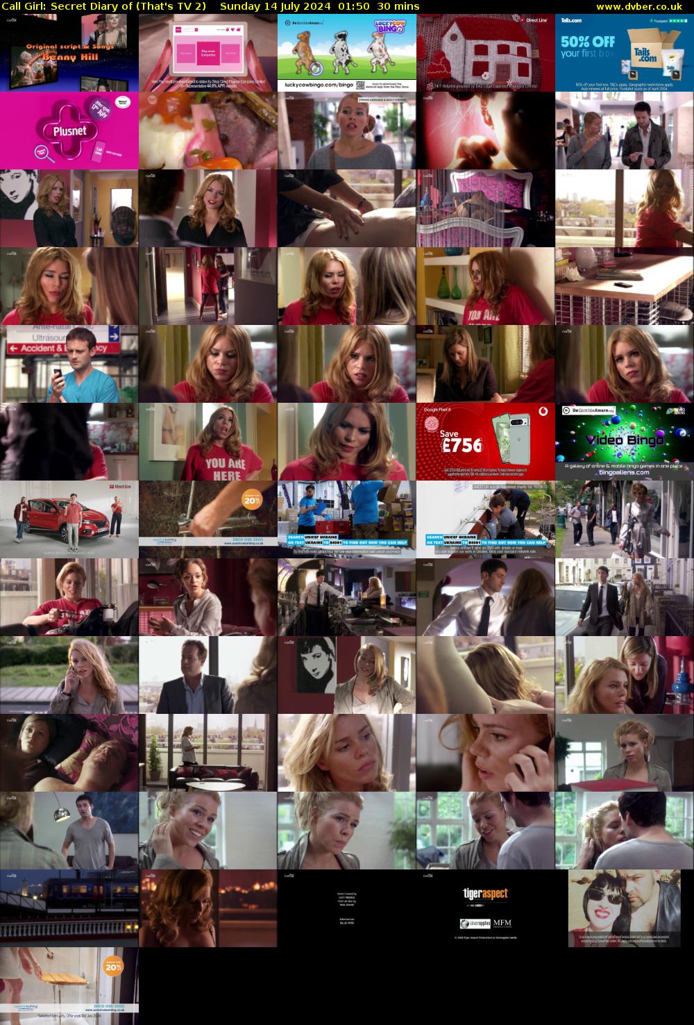 Call Girl: Secret Diary of (That's TV 2) Sunday 14 July 2024 01:50 - 02:20