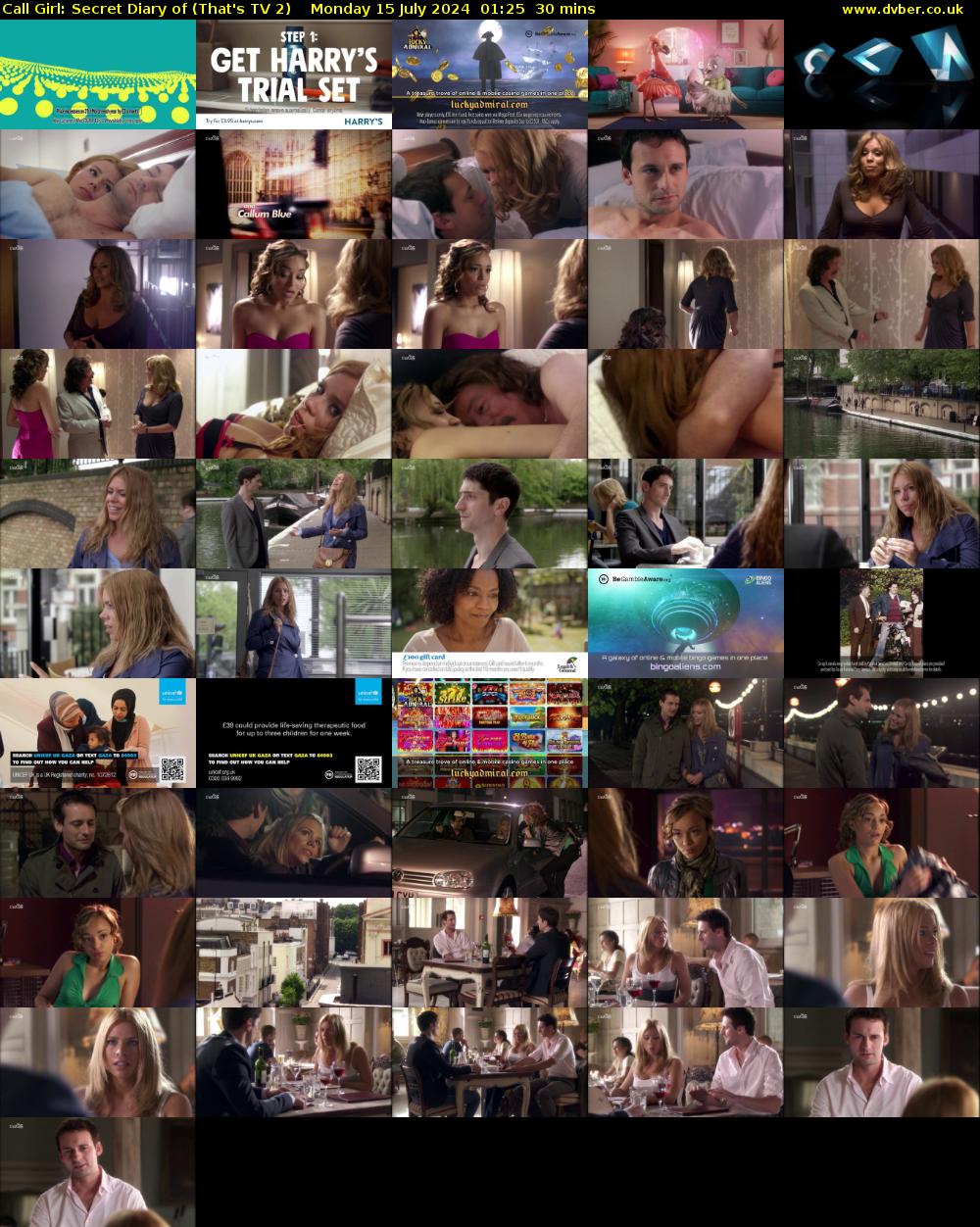 Call Girl: Secret Diary of (That's TV 2) Monday 15 July 2024 01:25 - 01:55