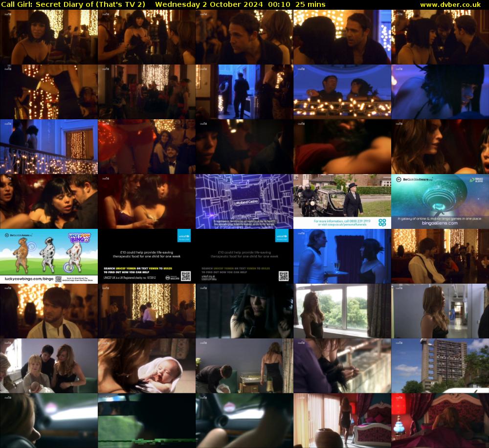 Call Girl: Secret Diary of (That's TV 2) Wednesday 2 October 2024 00:10 - 00:35
