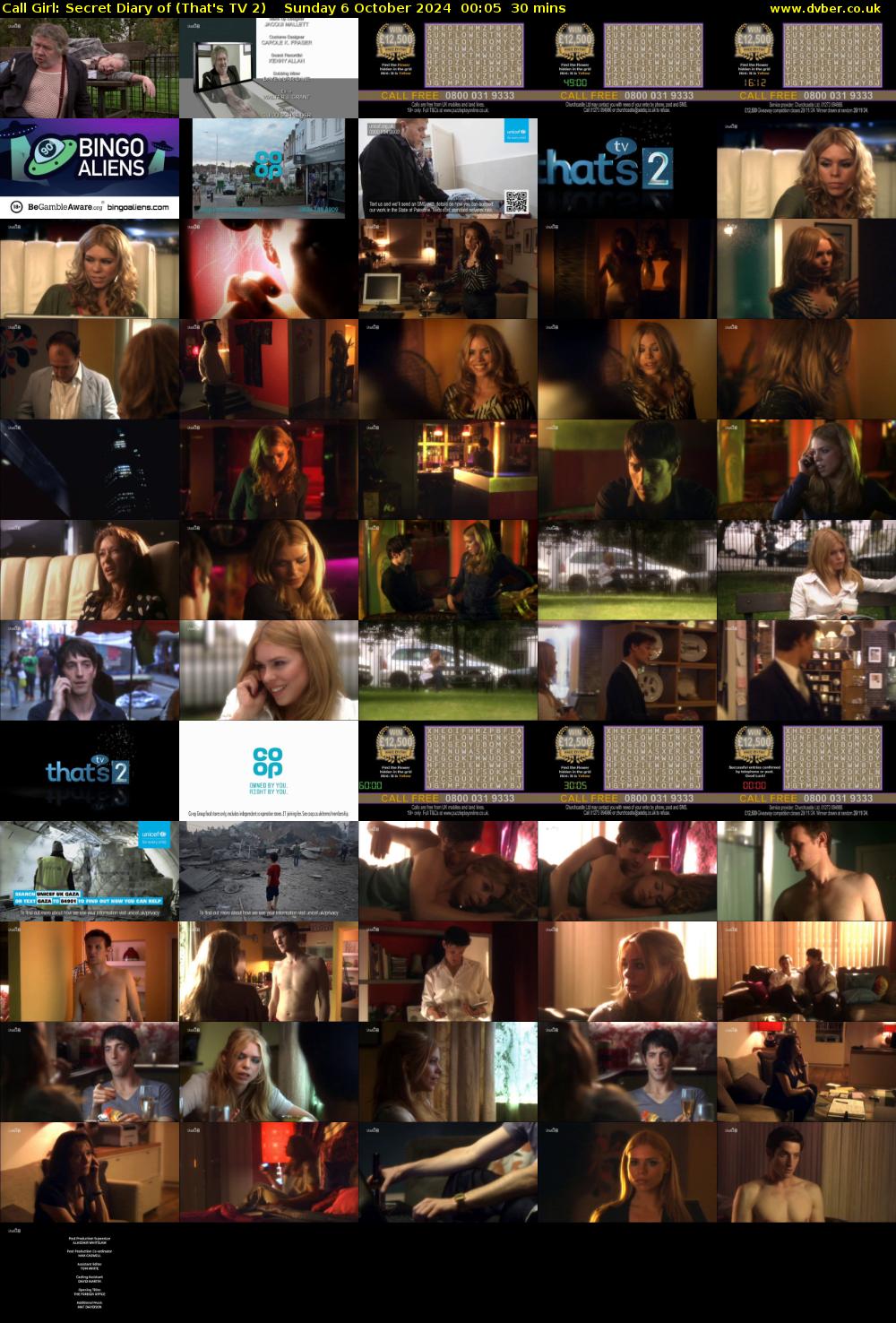 Call Girl: Secret Diary of (That's TV 2) Sunday 6 October 2024 00:05 - 00:35