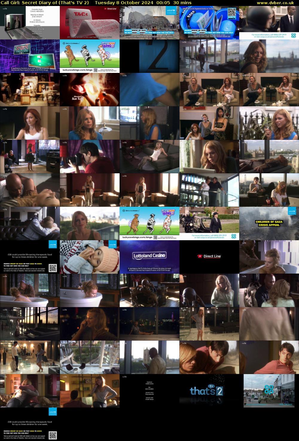 Call Girl: Secret Diary of (That's TV 2) Tuesday 8 October 2024 00:05 - 00:35
