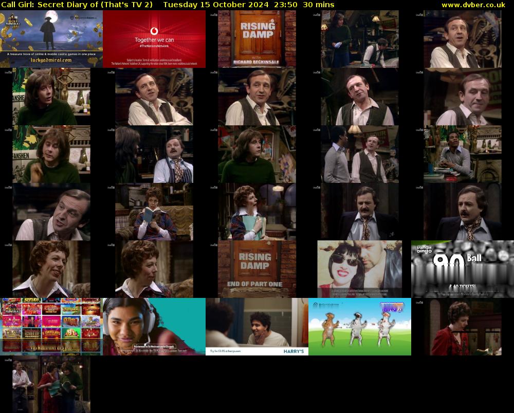 Call Girl: Secret Diary of (That's TV 2) Tuesday 15 October 2024 23:50 - 00:20