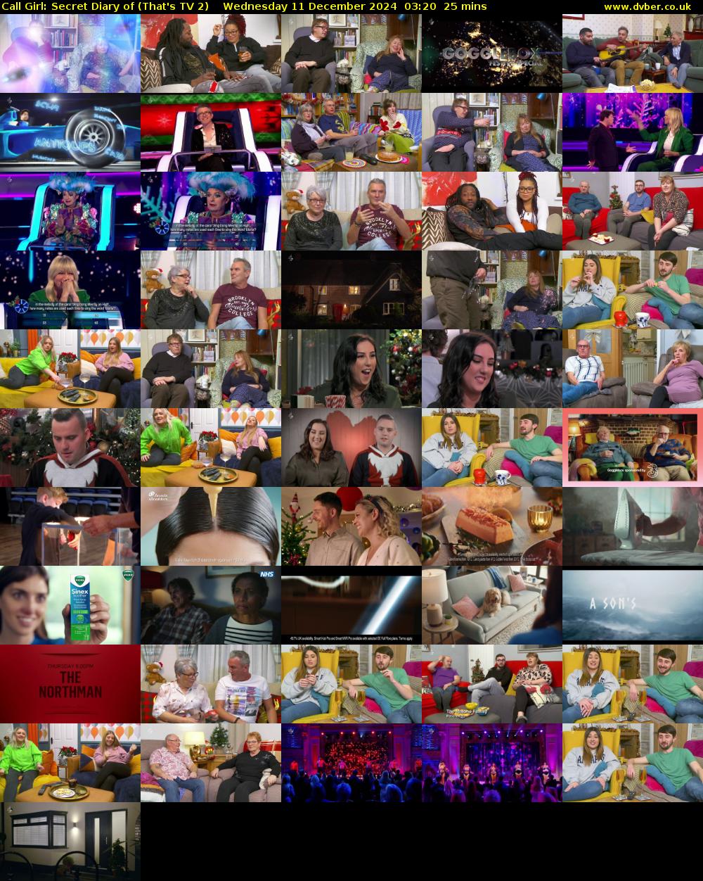 Call Girl: Secret Diary of (That's TV 2) Wednesday 11 December 2024 03:20 - 03:45