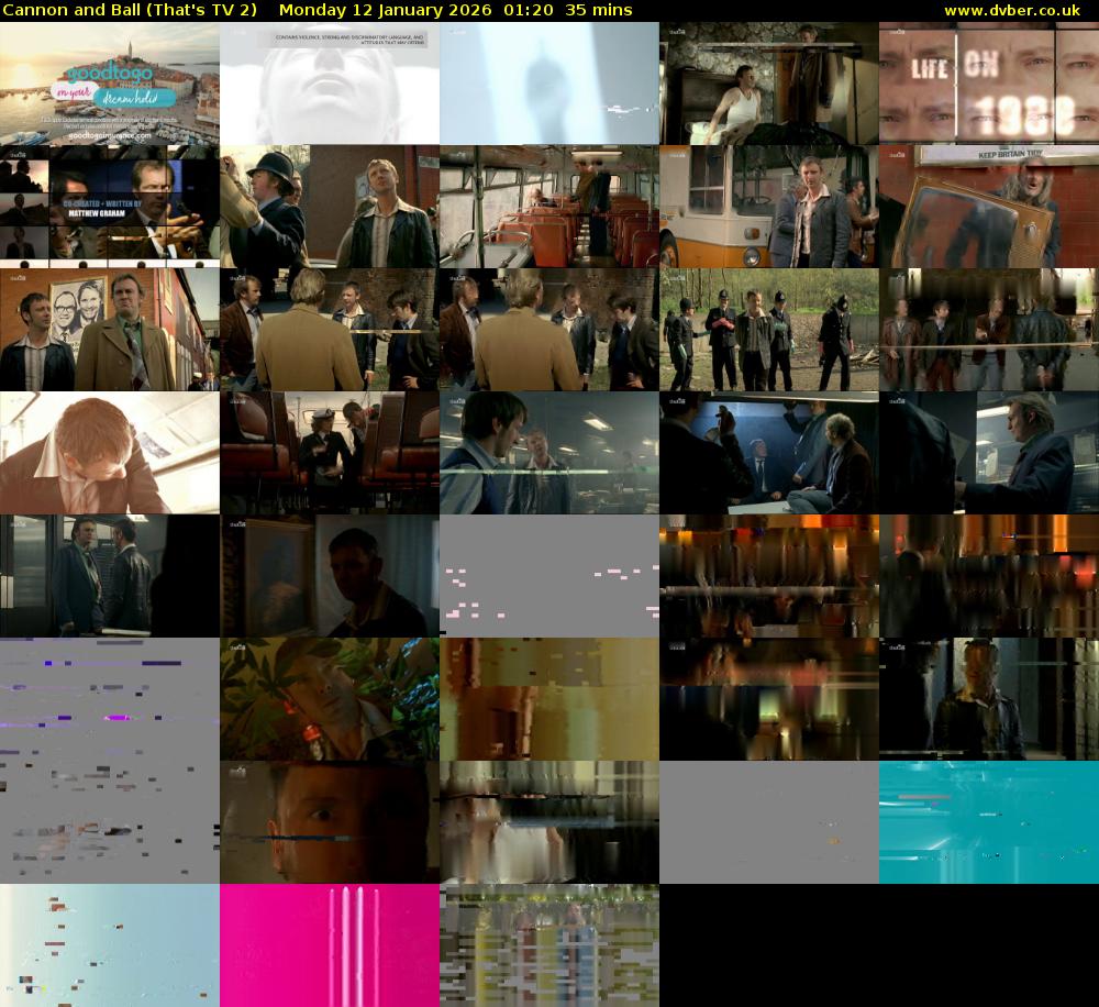 Cannon and Ball (That's TV 2) Monday 12 January 2026 01:20 - 01:55