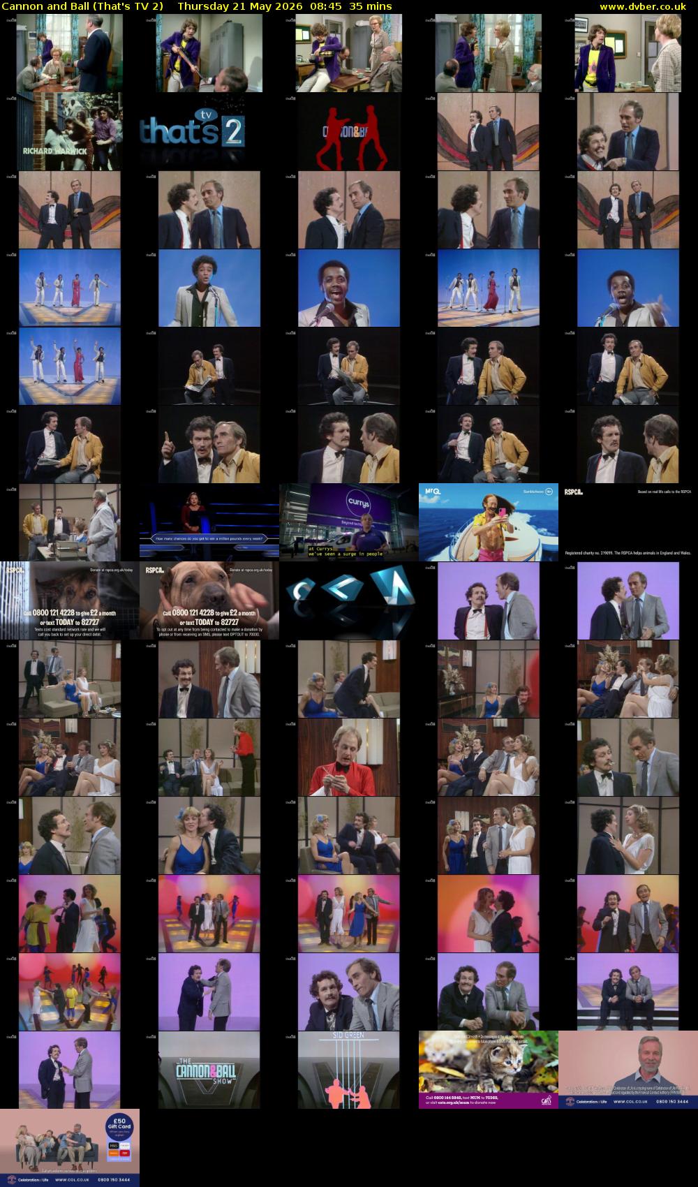 Cannon and Ball (That's TV 2) Thursday 21 May 2026 08:45 - 09:20