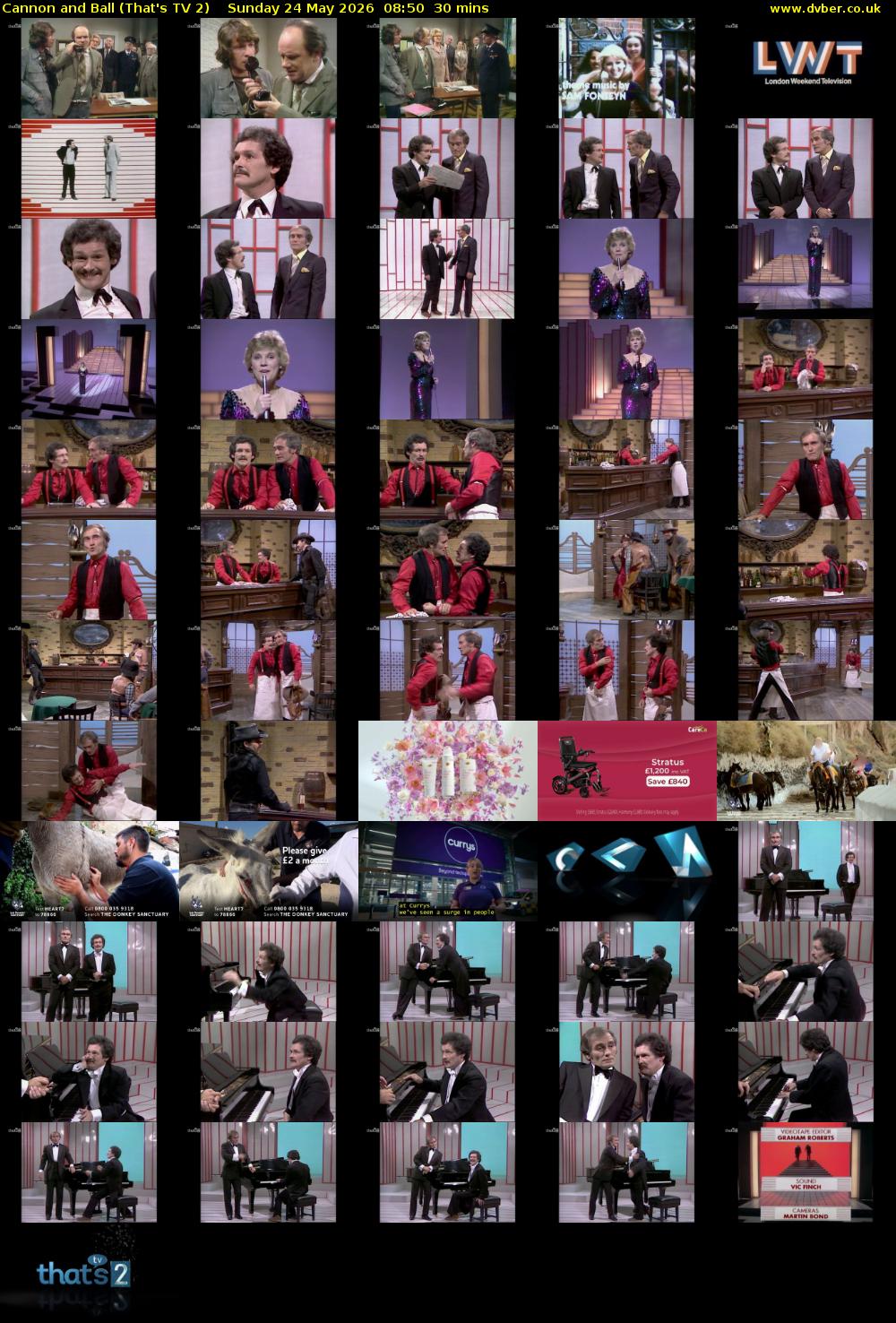 Cannon and Ball (That's TV 2) Sunday 24 May 2026 08:50 - 09:20