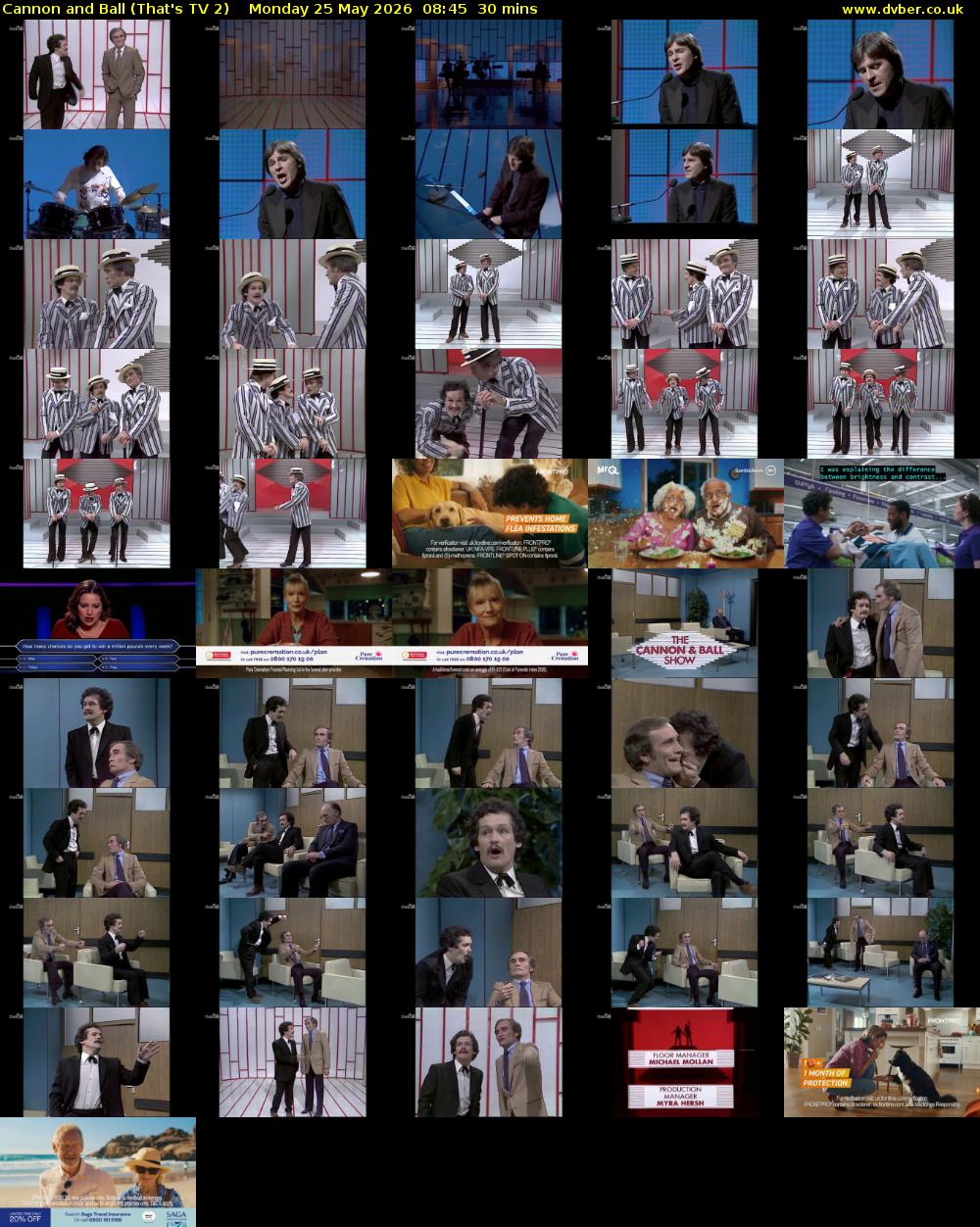 Cannon and Ball (That's TV 2) Monday 25 May 2026 08:45 - 09:15